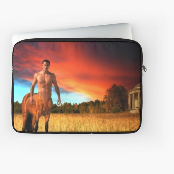 Twilight on Arcadia - The Golden Centaur Laptop Sleeve