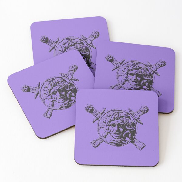 Item preview, Medusa Gorgon Head Shield and Swords  designed and sold by PhillipTee.