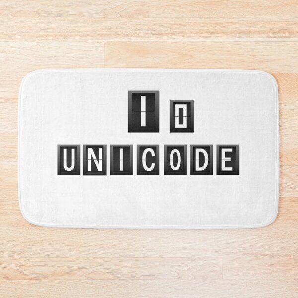 Item preview, I▯ UNICODE designed and sold by JINRANIN.