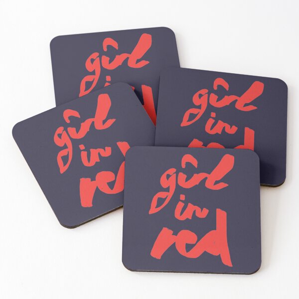Item preview, girl in red brush logo designed and sold by art-by-taya.