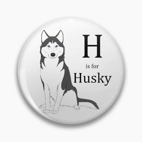 Item preview, H is for Husky (black) designed and sold by AndromedaFIN.