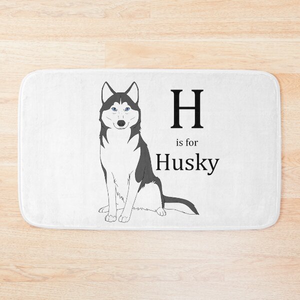 Item preview, H is for Husky (black) designed and sold by AndromedaFIN.