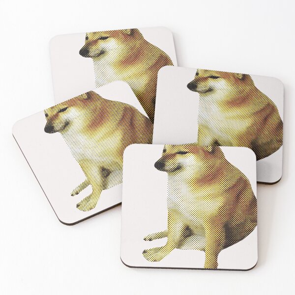 Item preview, Cheems (Halftone) designed and sold by manustore.