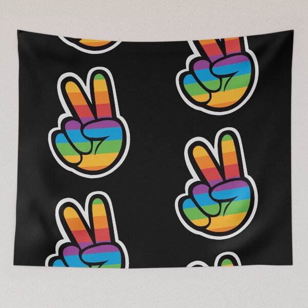 Item preview, Rainbow Peace Sign designed and sold by Strings  Stan.