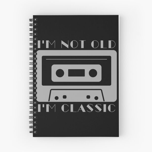 Item preview, I am not old I am classic. Vintage Cassette Illustration designed and sold by ramazis.