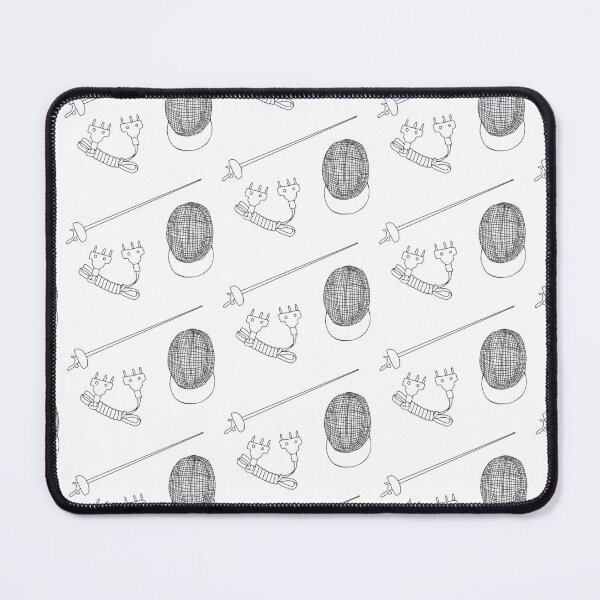 Item preview, Epee Fencing pattern in White designed and sold by Kat Iti.