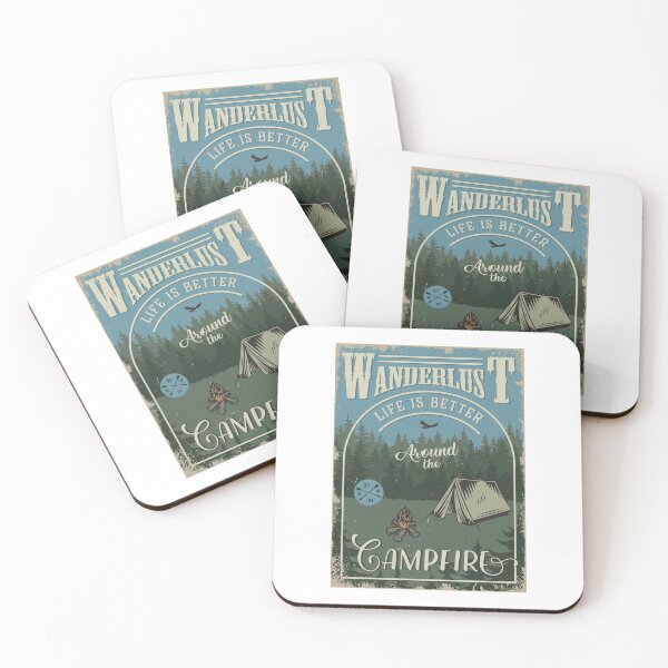 Item preview, Vintage Wanderlust Life Is Better Around The Campfire designed and sold by Vector Scout Lab.