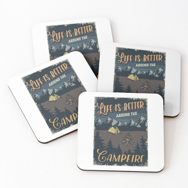 Item preview, Vintage Life Is Better Around The Campfire designed and sold by Vector Scout Lab.