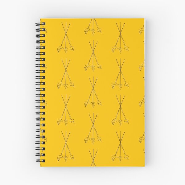 Item preview, Fencing Three Weapons Pattern in Yellow designed and sold by Kat Iti.