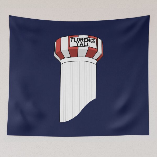 Item preview, Florence Yall Northern Kentucky Water Tower Cartoon designed and sold by tranchanquan.