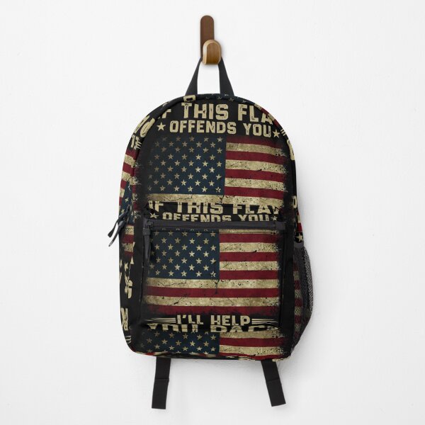 Item preview, If This Flag Offends You I'll Help You Pack American flag Gift for designed and sold by Unicorny-Design.