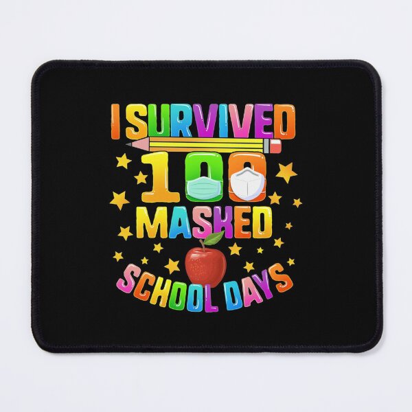 Item preview, I Survived 100 Masked School Days Shirt 100th Day Of School For Girls Cute Face Mask Virtual Teacher Distance Learning Gift designed and sold by tranchanquan.