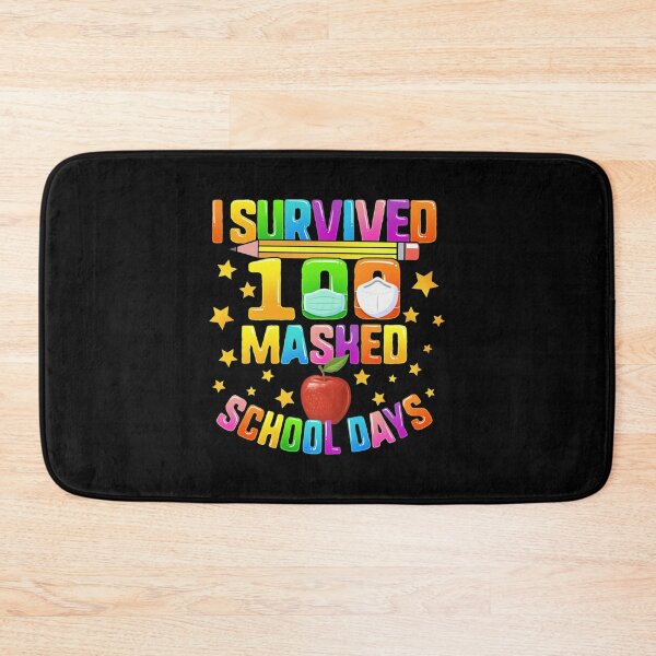 Item preview, I Survived 100 Masked School Days Shirt 100th Day Of School For Girls Cute Face Mask Virtual Teacher Distance Learning Gift  designed and sold by tranchanquan.