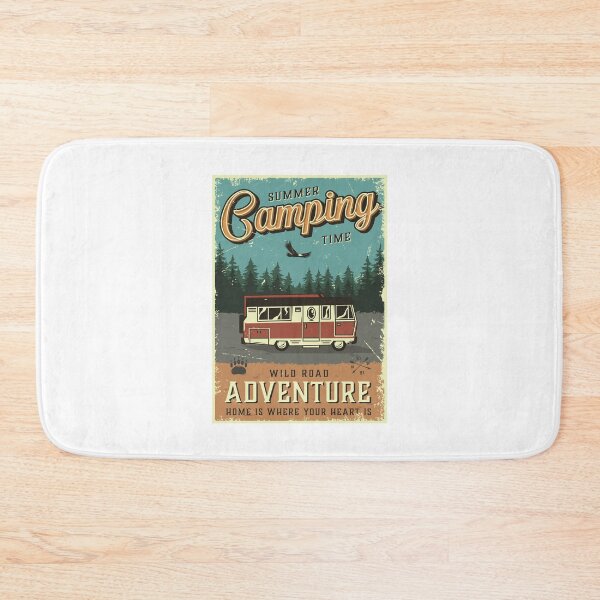 Item preview, Vintage Wild Road Adventure Summer Camping Time  designed and sold by Vector Scout Lab.