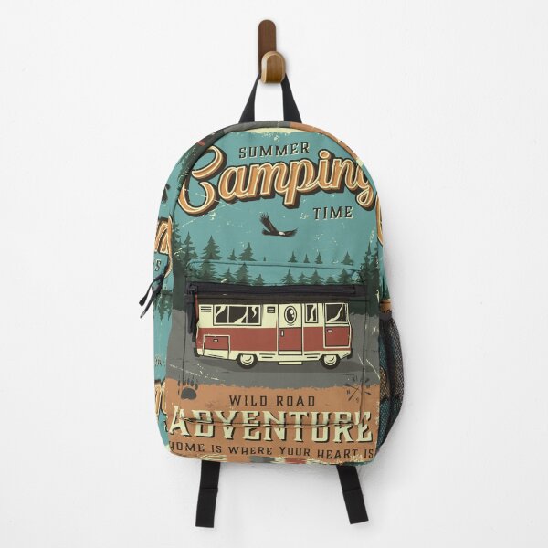 Item preview, Vintage Wild Road Adventure Summer Camping Time  designed and sold by Vector Scout Lab.