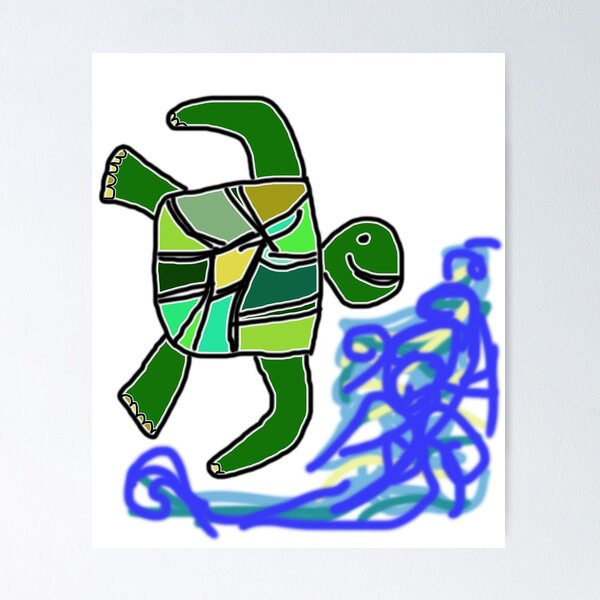 Item preview, Happy confident honu  designed and sold by MacaMacaMaca.