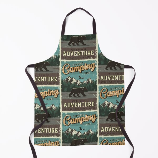 Item preview, Vintage Summer Camping Time Adventure Wildlife designed and sold by Vector Scout Lab.