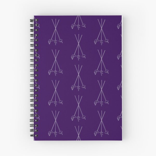 Item preview, Fencing Three Weapons Pattern in Indigo designed and sold by Kat Iti.