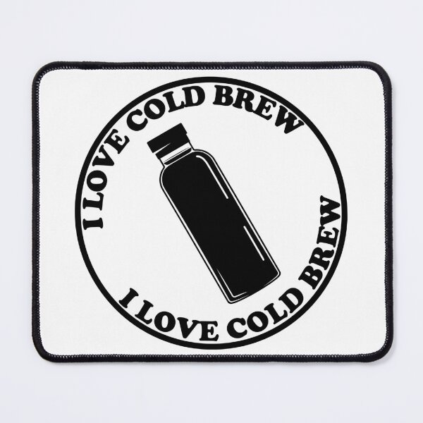 Item preview, I Love Cold Brew Coffee, Black, Badge designed and sold by anghelapparel.