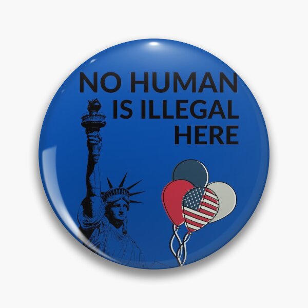 Item preview, No Human Is Illegal Here (On Stolen Land) designed and sold by Coralgb.
