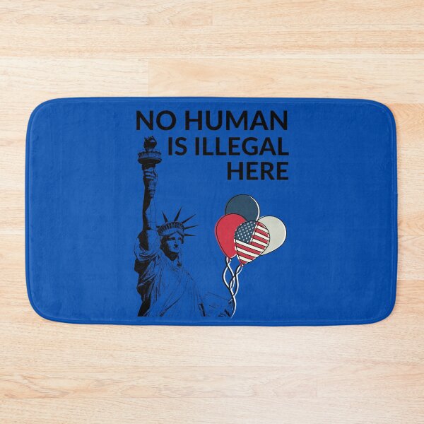 Item preview, No Human Is Illegal Here (On Stolen Land) designed and sold by Coralgb.
