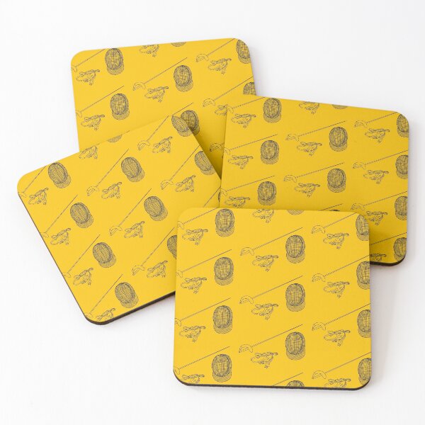 Item preview, Sabre Fencing Pattern Yellow designed and sold by Kat Iti.