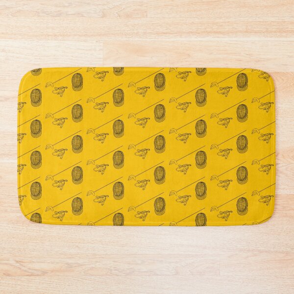Item preview, Sabre Fencing Pattern Yellow designed and sold by Kat Iti.