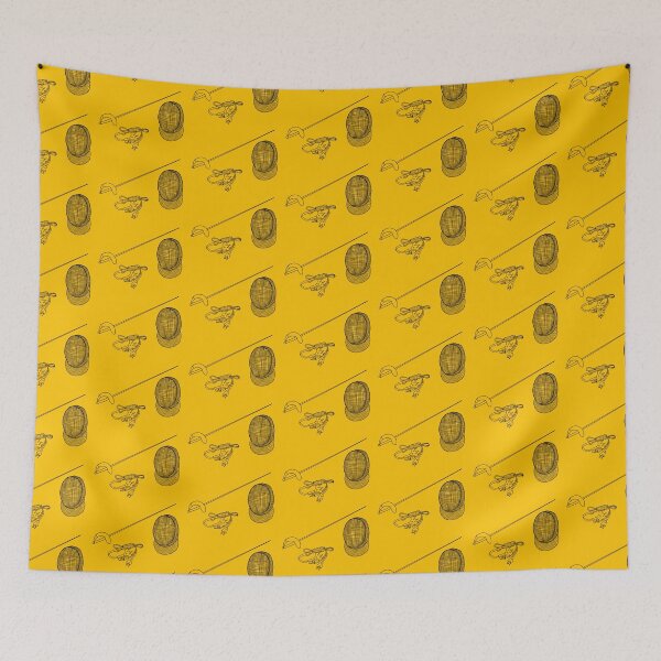 Item preview, Sabre Fencing Pattern Yellow designed and sold by Kat Iti.