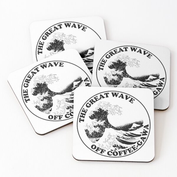 Item preview, The Great Wave Off Coffeegawa, Coffee Wave, Black designed and sold by anghelapparel.