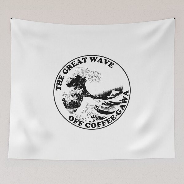 Item preview, The Great Wave Off Coffeegawa, Coffee Wave, Black designed and sold by anghelapparel.
