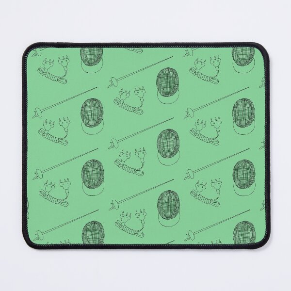 Item preview, Epee Fencing pattern in Green designed and sold by Kat Iti.