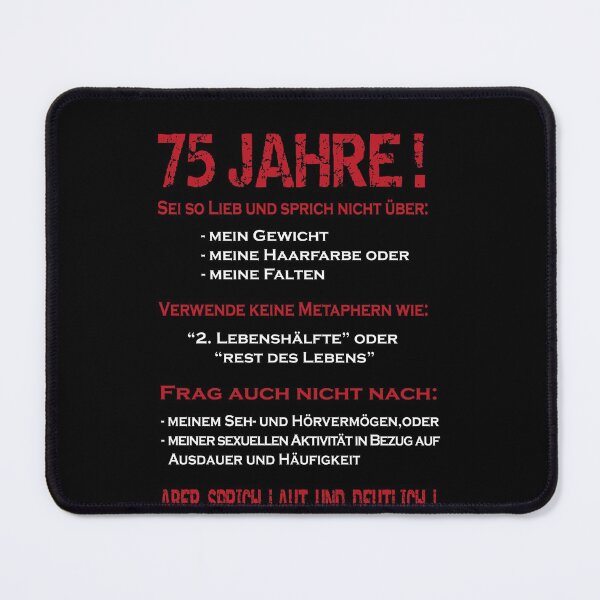 Item preview, 75 years old with humor -Jubileum designed and sold by Shirt-Designs.