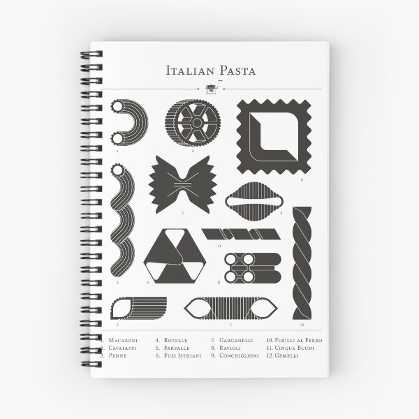 Item preview, Italian Pasta 1 Black/White designed and sold by Christopher Dina.