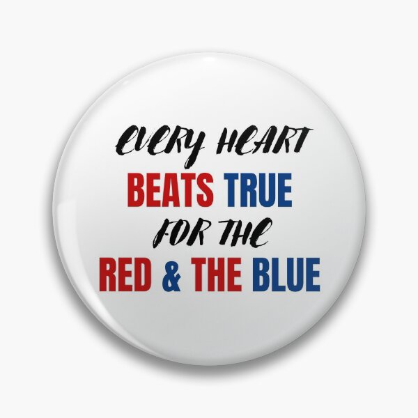 Item preview, EVERY HEART BEATS TRUE FOR THE RED & THE BLUE - DEMONS 2021 designed and sold by ijdesigns.