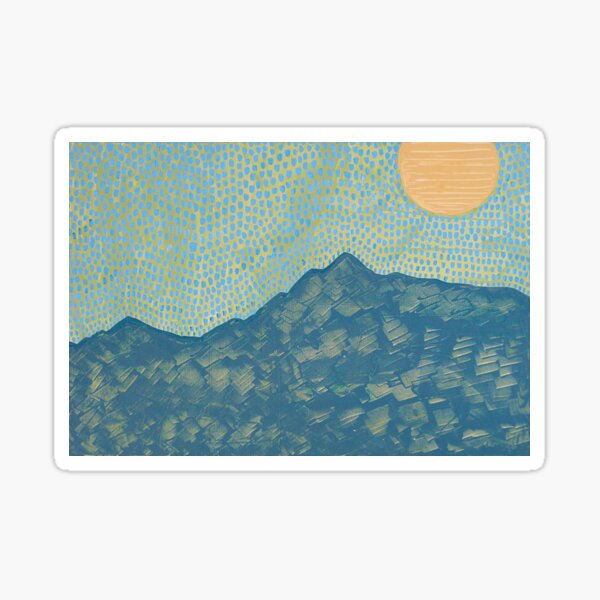 Picuris Mountains original painting Sticker
