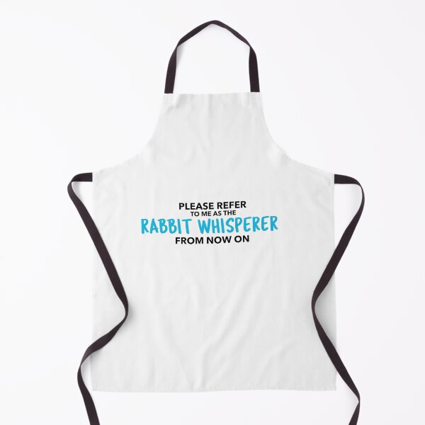 Item preview, Please Refer to me as the Rabbit Whisperer - funny bunny design in blue and black text designed and sold by katiekendall.