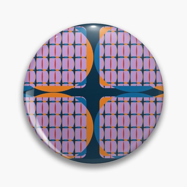 Item preview, Geometric Patterns Orange And Blue designed and sold by ClassyPatterns.