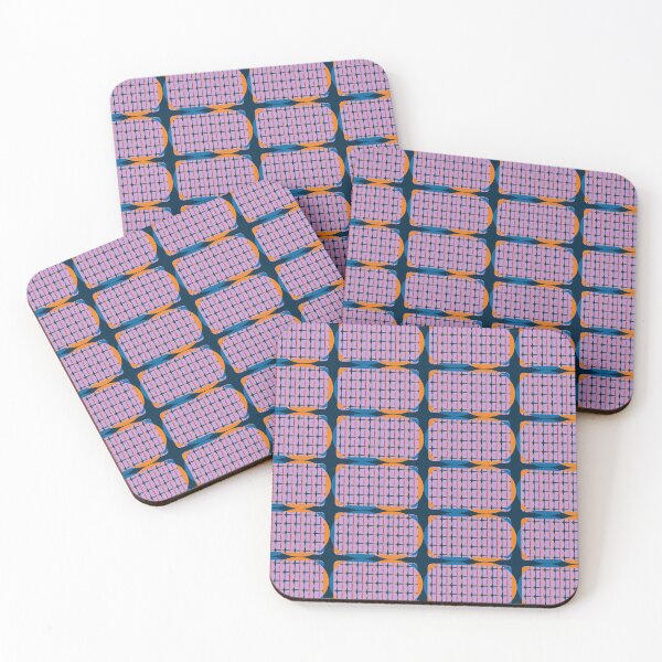 Item preview, Geometric Patterns Orange And Blue designed and sold by ClassyPatterns.