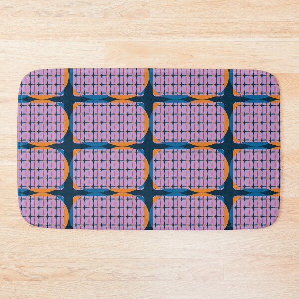Item preview, Geometric Patterns Orange And Blue designed and sold by ClassyPatterns.