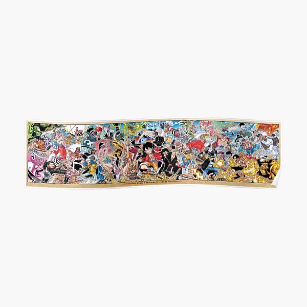 One Piece 50 Character Celebrates 100 Volumes Poster