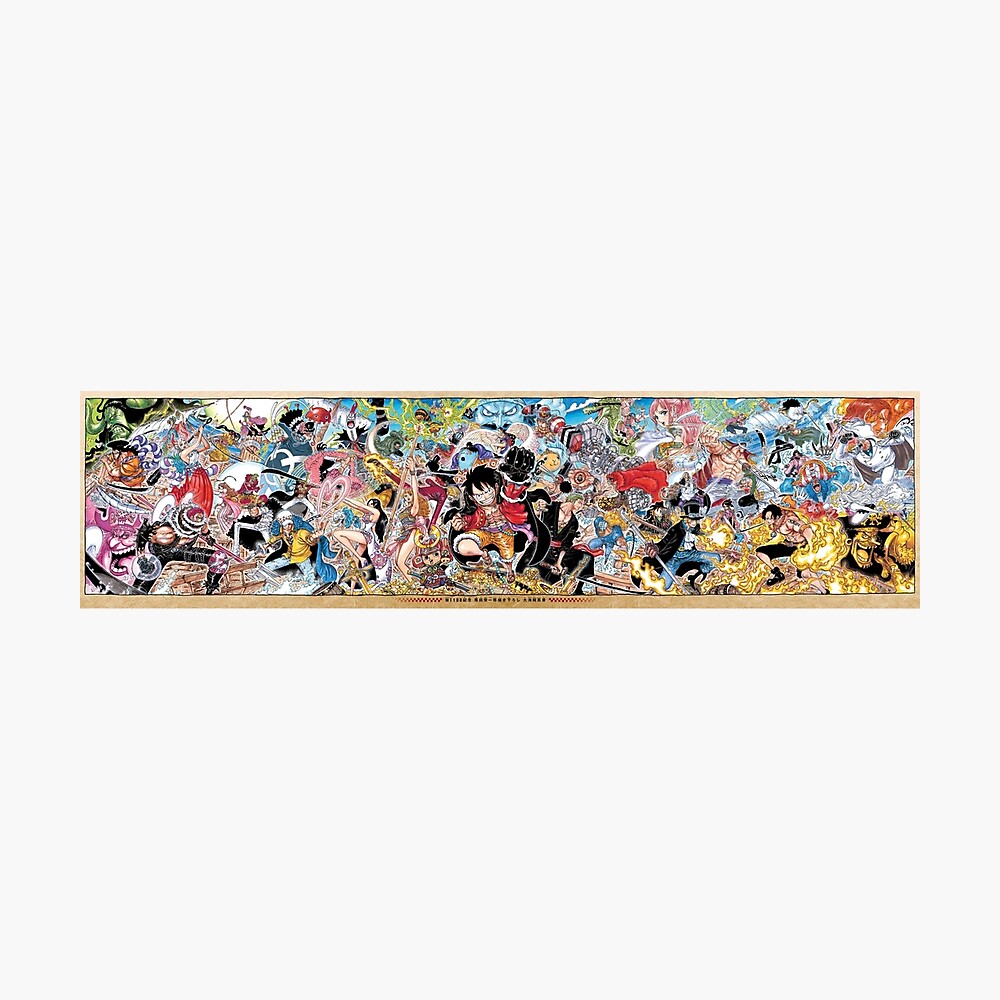 One Piece 50 Character Celebrates 100 Volumes Poster For Sale By Mangafleex Redbubble
