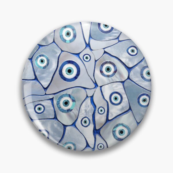 Item preview, Mother of pearl Evil Eye Pattern designed and sold by k9printart.