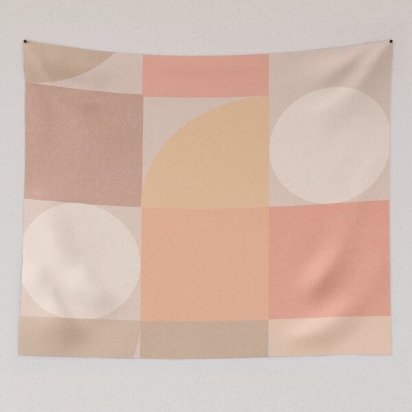 Item preview, Modern geometry abstract pastel shapes  #bauhausart #modern designed and sold by MerleCallesen.