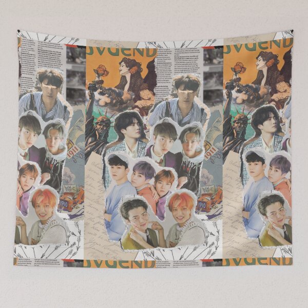 Item preview, exo cute aesthetic collage print designed and sold by princehxns.
