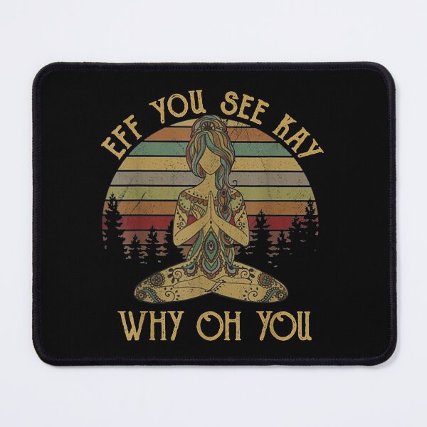 Item preview, Vintage EFF You See Kay Why Oh You Tattooed Yoga Lover designed and sold by Larslundberg.