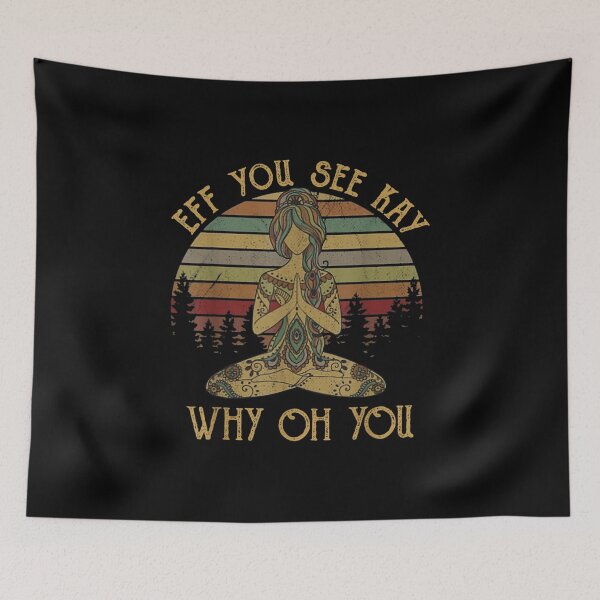 Item preview, Vintage EFF You See Kay Why Oh You Tattooed Yoga Lover designed and sold by Larslundberg.