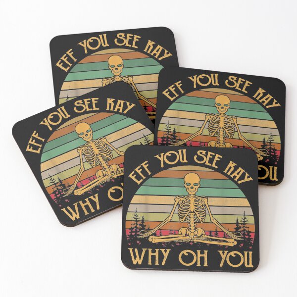 Item preview, Retro Vintage Eff You See Kay Skull Skeleton Why Oh U designed and sold by Larslundberg.