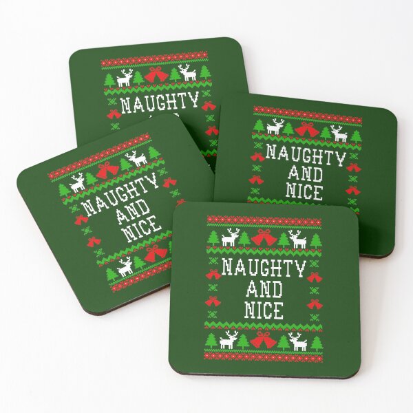 Item preview, Naughty And Nice - Ugly Christmas Sweater Style designed and sold by Christmas-Tees.