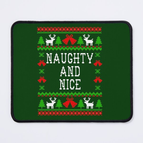 Item preview, Naughty And Nice - Ugly Christmas Sweater Style designed and sold by Christmas-Tees.