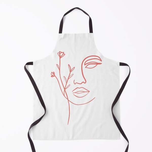 Item preview, Line art woman face with flowers designed and sold by PrintsEntmt.